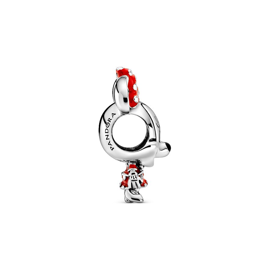 Pandora Charm x Pandora Minnie Maus Gepunktetes Kleid und Schleife