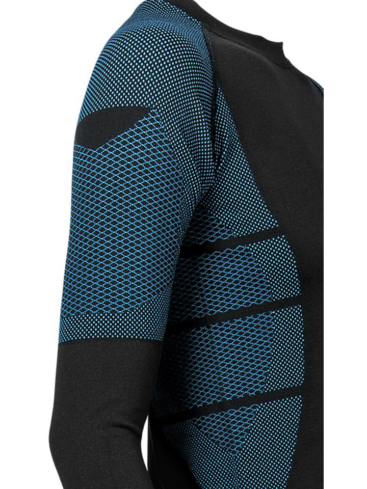 Stark Soul® Skiunterwäsche - Hemd Langarm Funktionswäsche in schwarz/türkis günstig kaufen