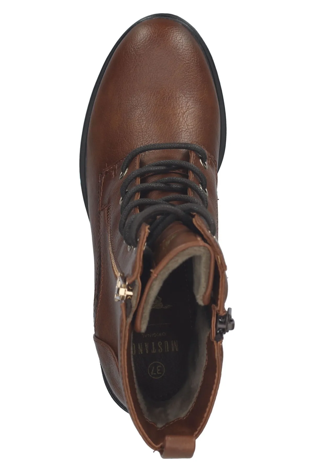 Mustang  Stiefelette - Braun - Blockabsatz