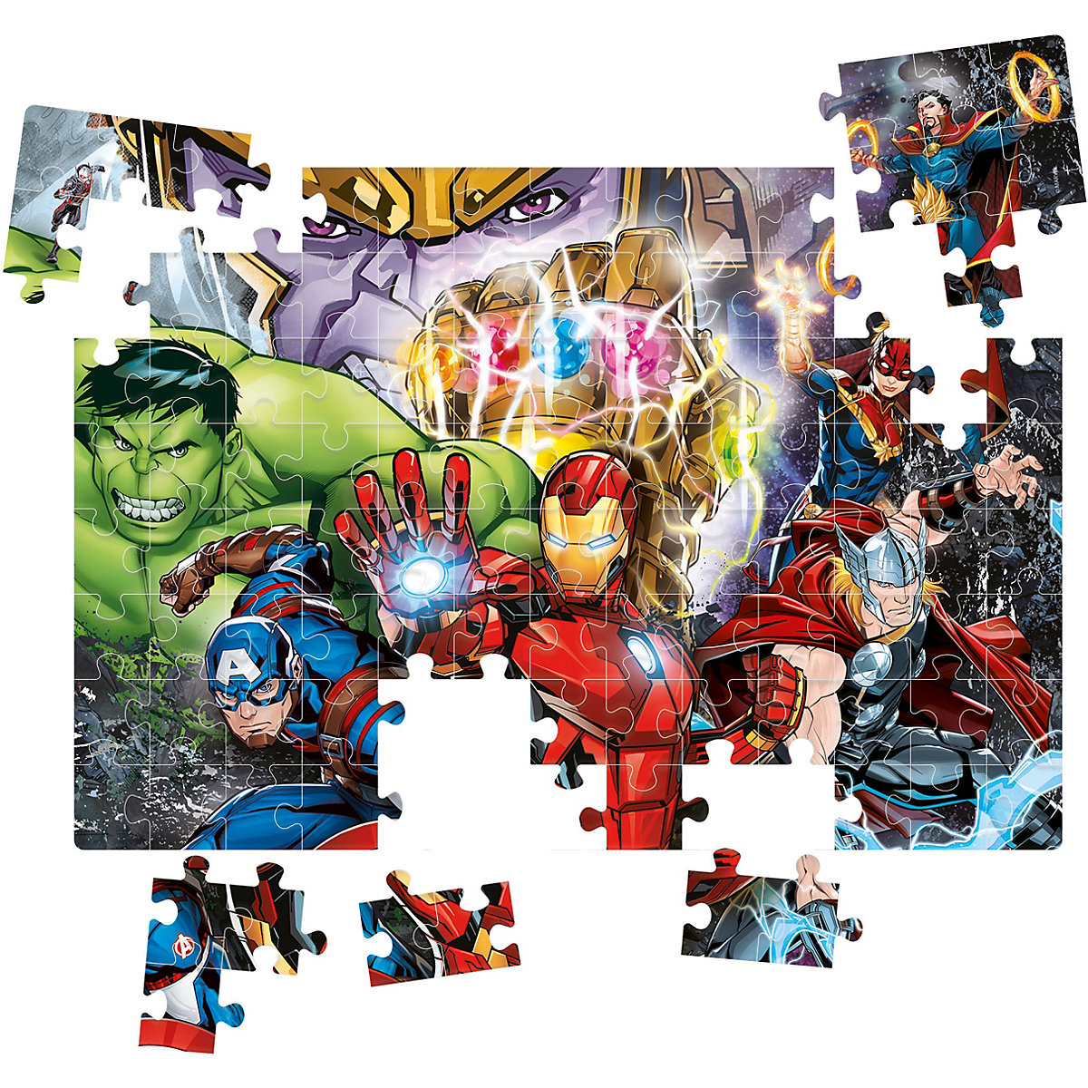 Puzzle 104 Teile, Brilliant Puzzle - Marvel