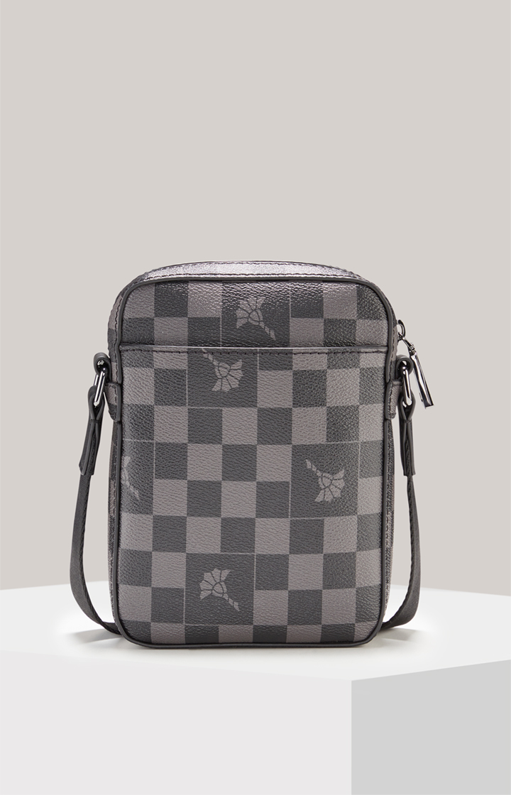 Schultertasche Cortina Piazza Rafael in Schwarz/Grau