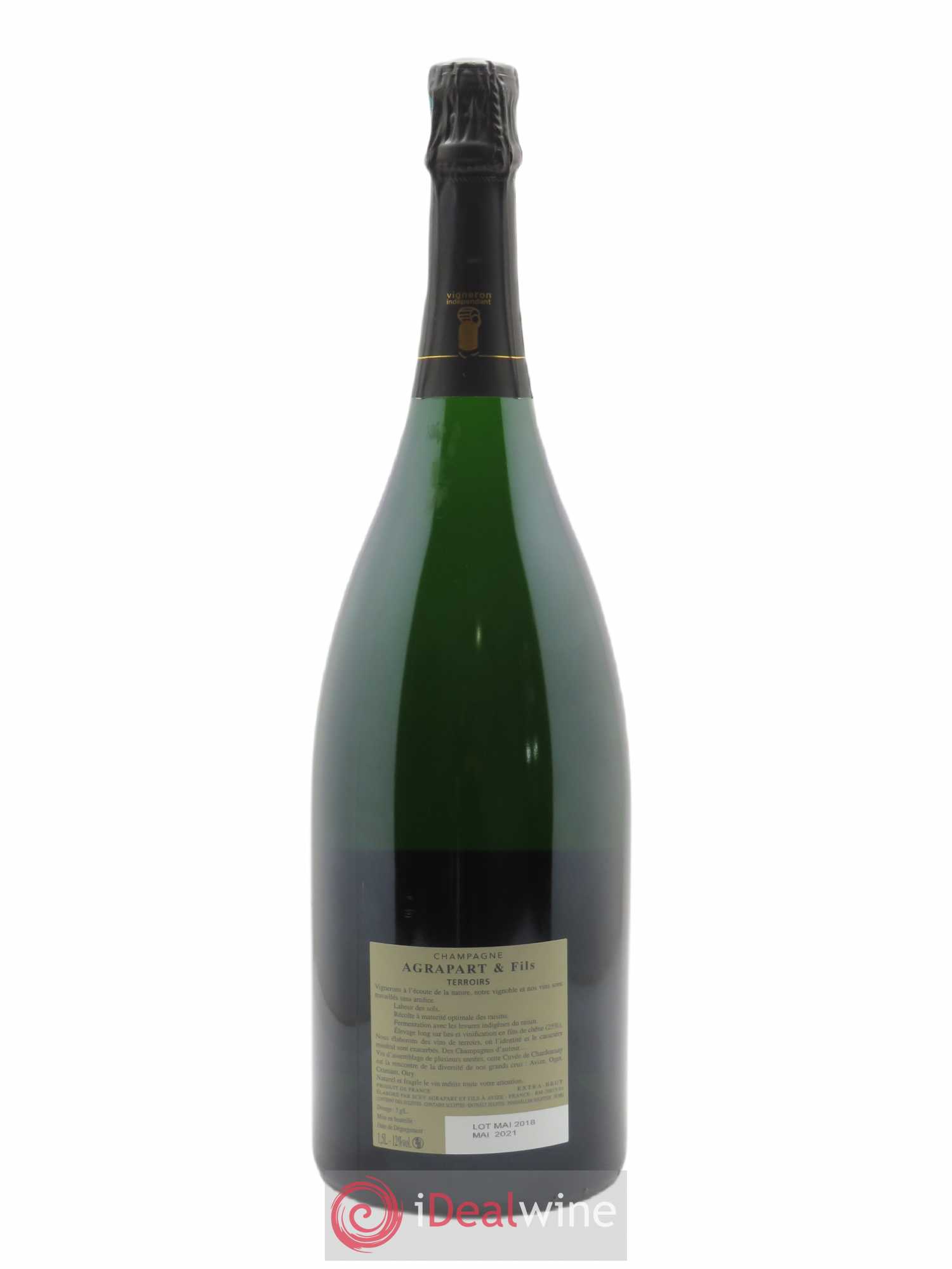 Terroirs Extra Brut Blanc de blancs Agrapart & Fils   - Lot de 1 Magnum