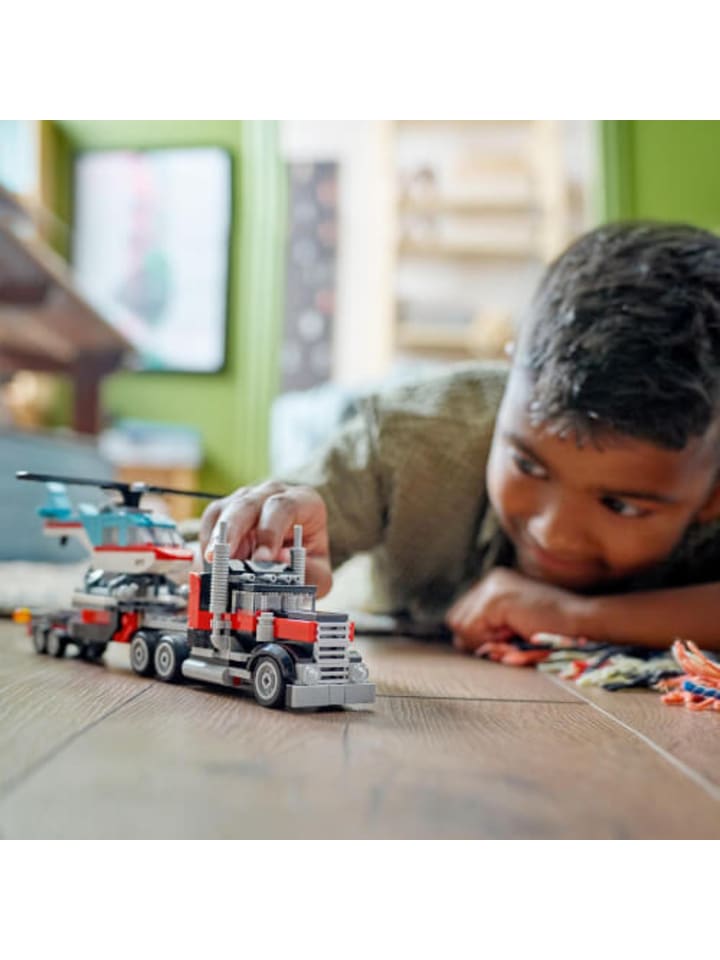 LEGO Bausteine Creator Tieflader mit Hubschrauber, ab 7 Jahre günstig kaufen onesize