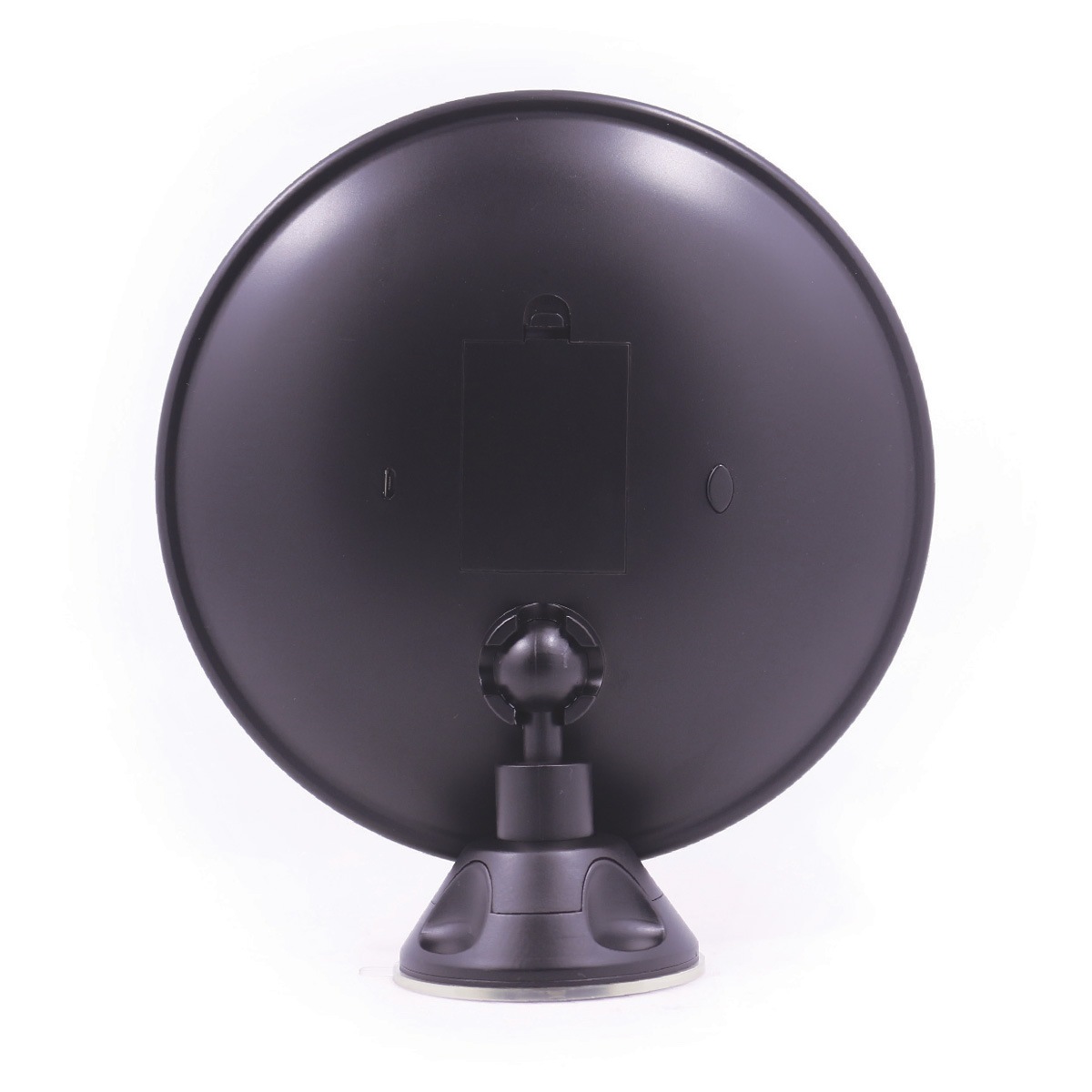 Espejo con ventosa UNIQ con luz LED y aumento de 10x - Negro