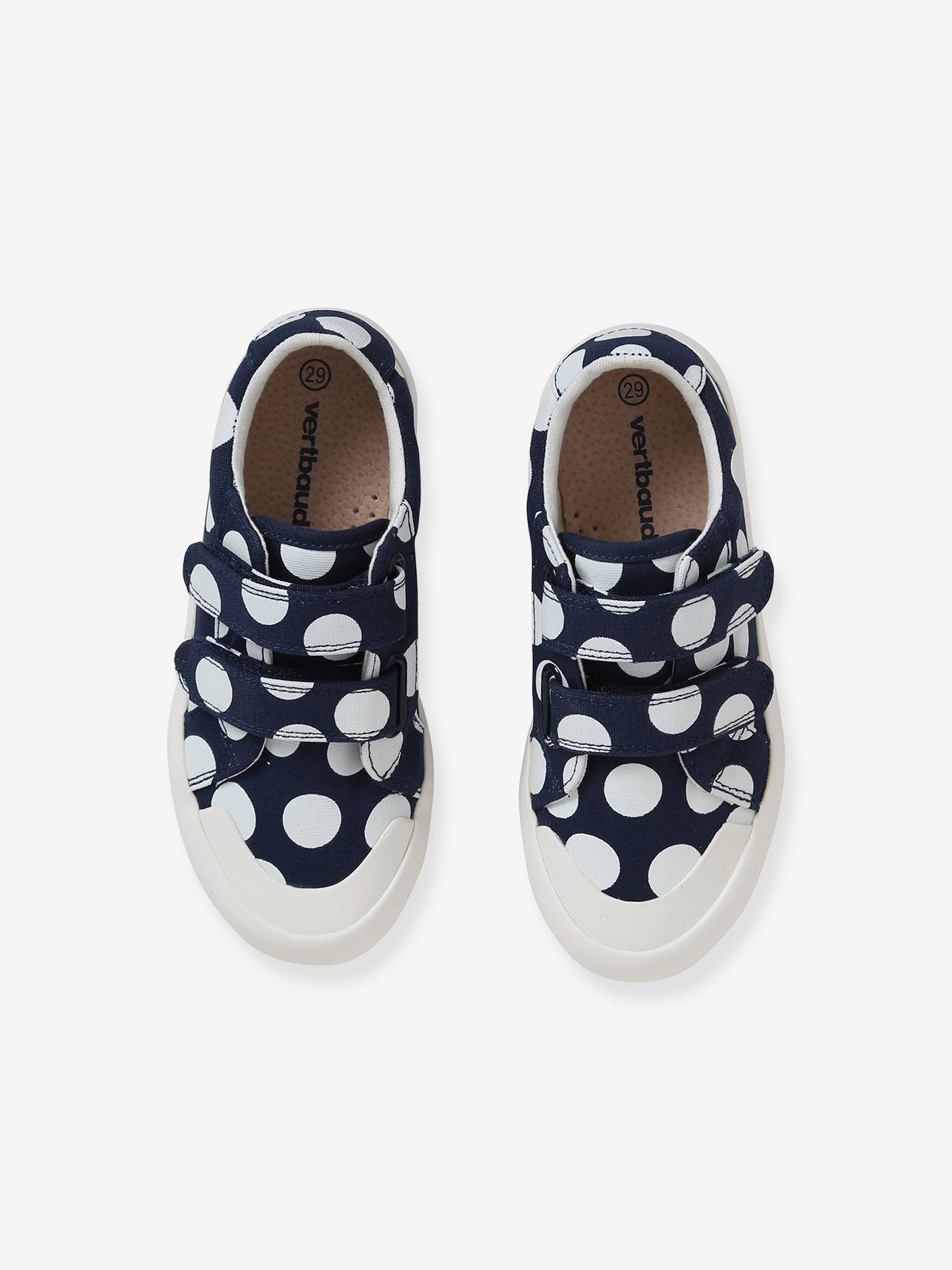 Baskets scratchées fille en toile aop fleuri