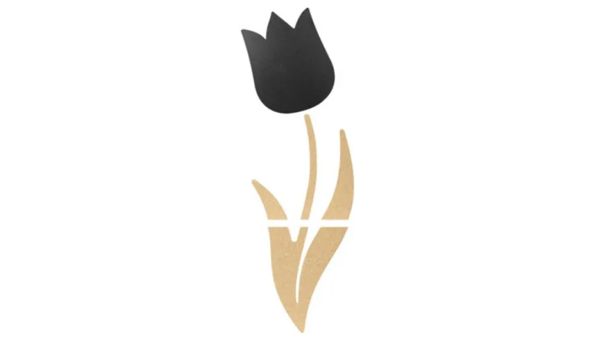 Securit Kork- Kreidetafel Tulpe 4teilig
