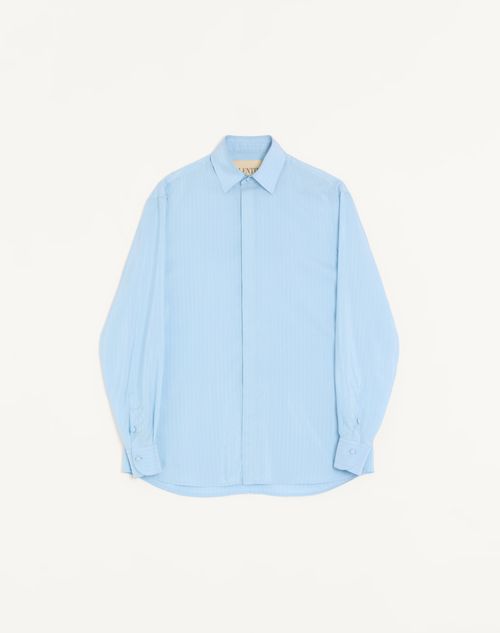 Camisa de seda listrada Valentino