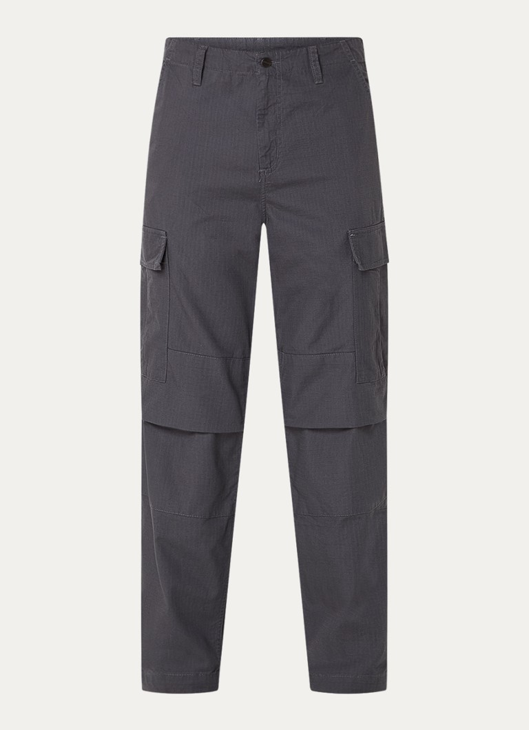 Carhartt WIP Colombia regulāras piegriezuma kravas bikses ar atloku un sānu kabatām