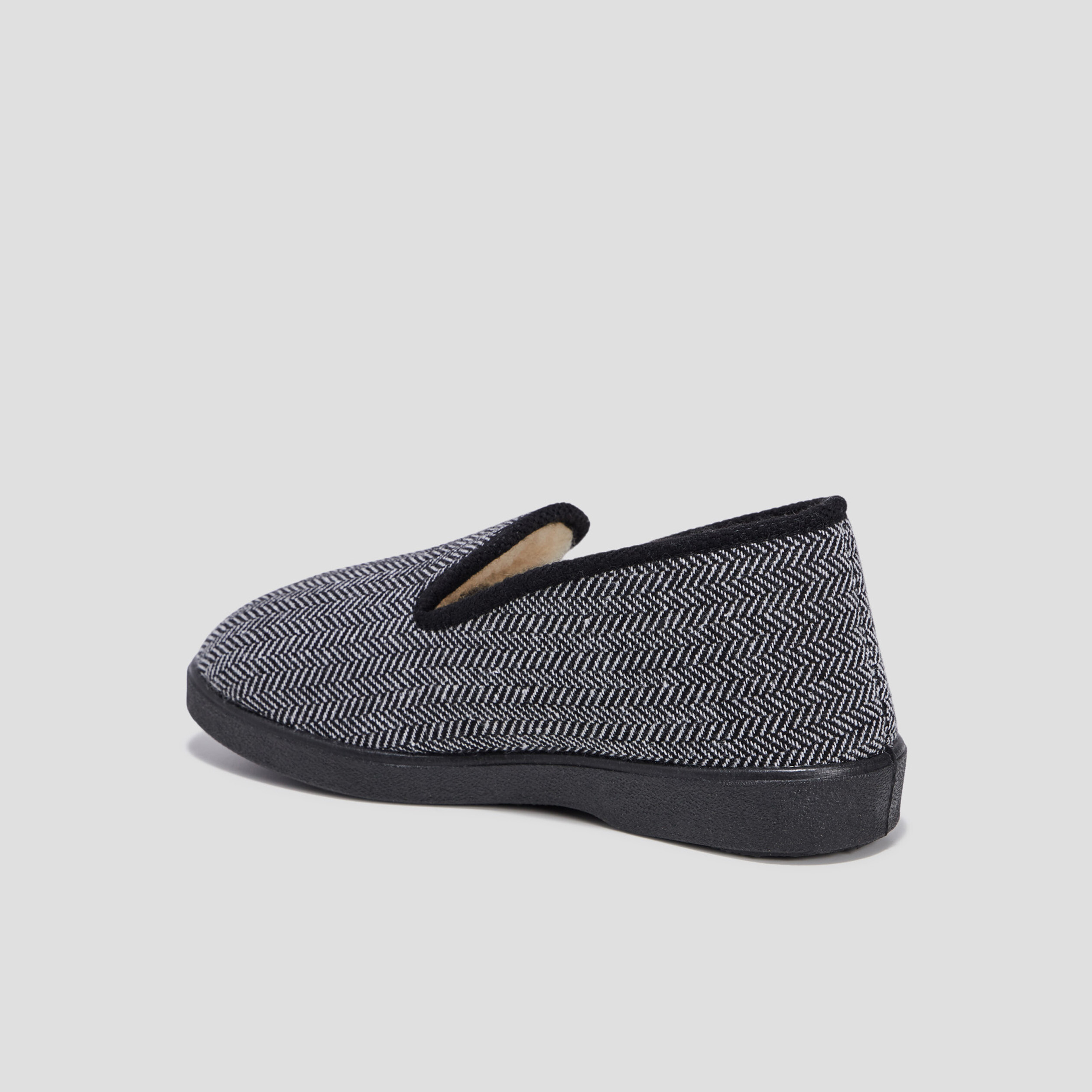 Chaussons charentaises noir homme | La Halle