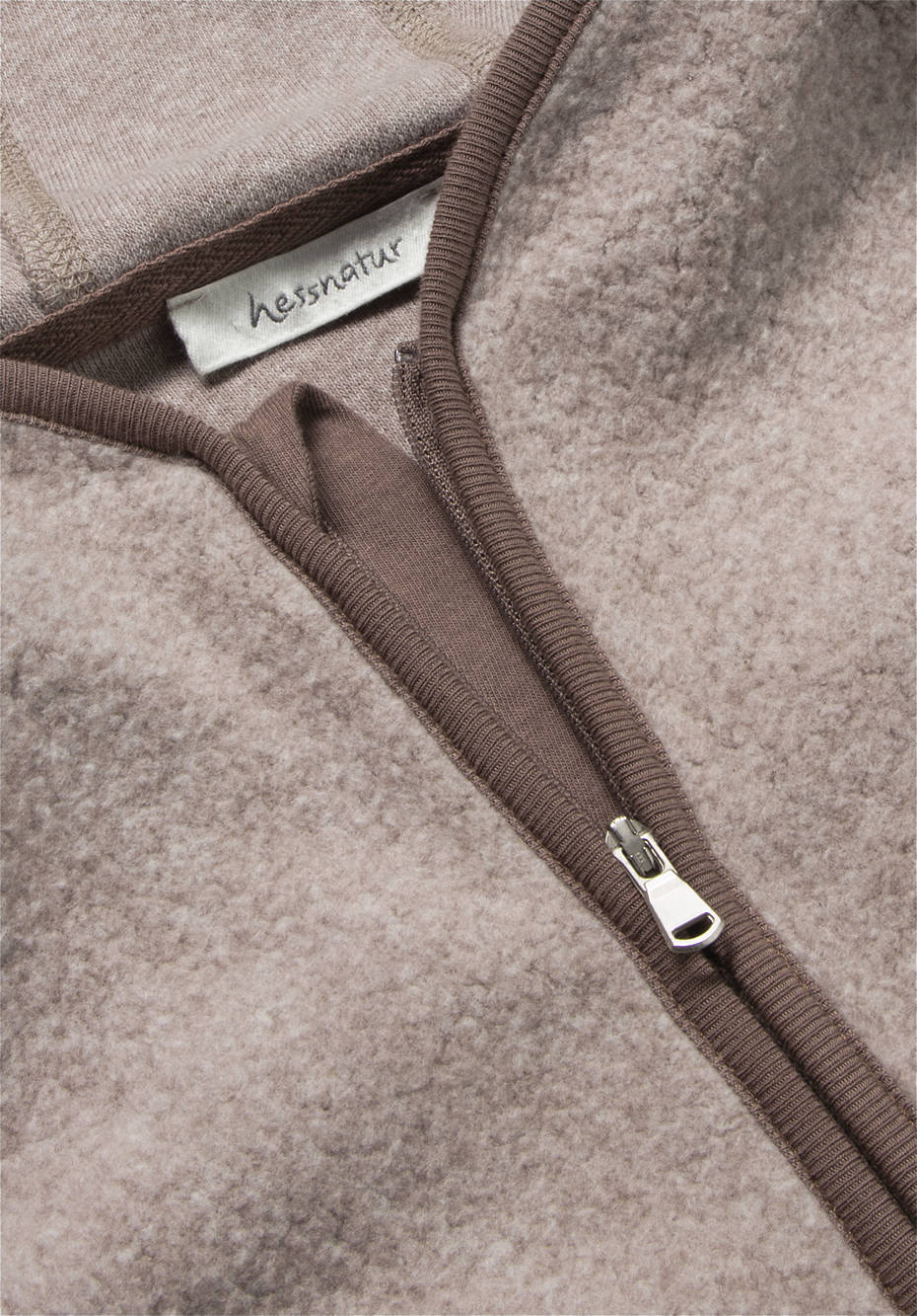 Fleece-Hoodie aus reiner Bio-Baumwolle
