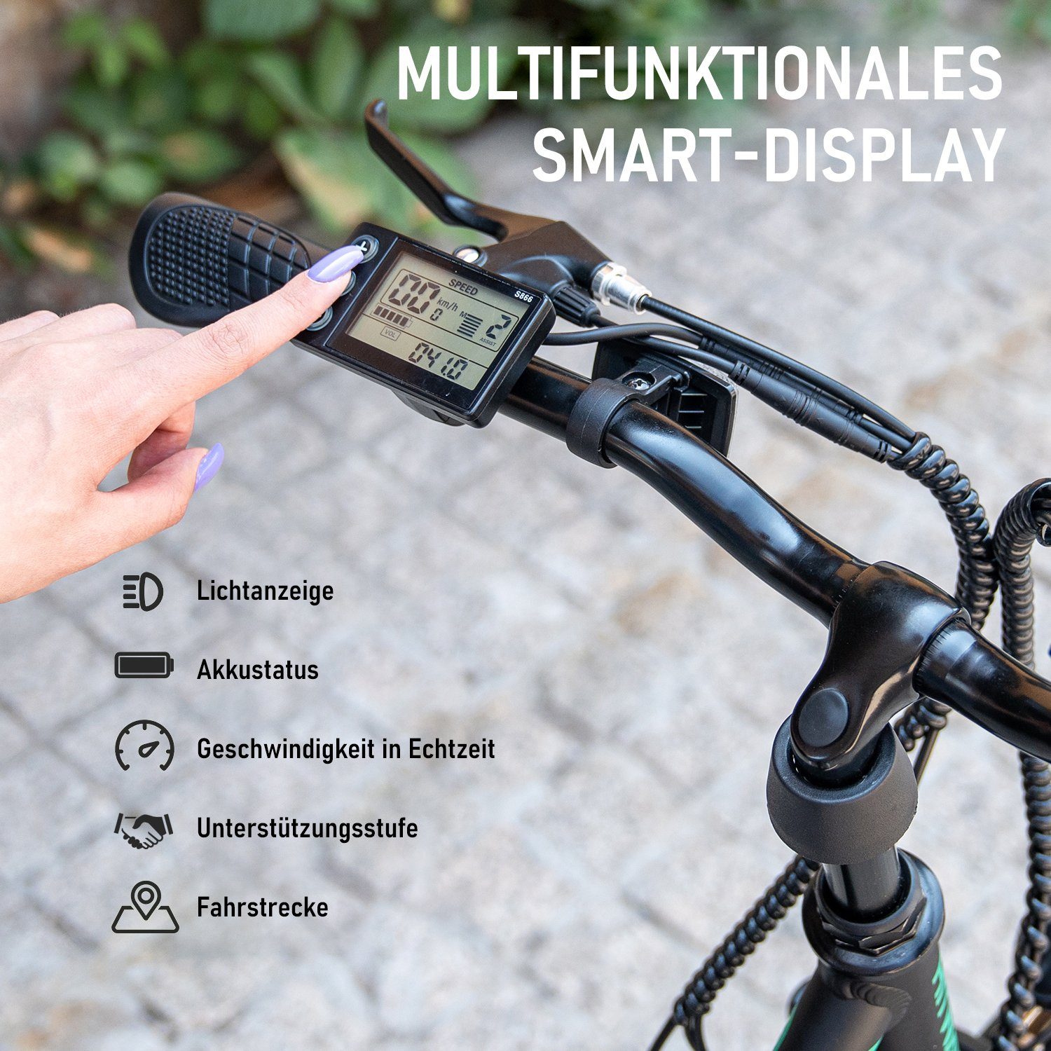 HITWAY E-Bike 26 Zoll Elektrofahrrad mit 250W,36V/11.2Ah,25km/h, für Damen Herren, 7 Gang Shimano, Kettenschaltung, Heckmotor, Elektrofahrrad für Damen und Herren 165 - 185 cm, innerhalb der StVZO