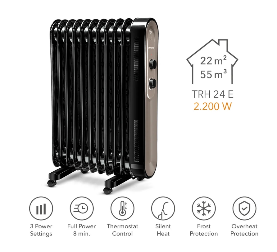 Trotec 1410000717 TRH 24 E Grzejnik olejowy