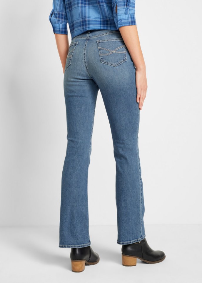 Stretch- Jeans aus Bio-Baumwolle, Bootcut