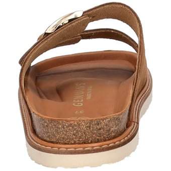 Genuins Hawaii Velour Pantolette in braun