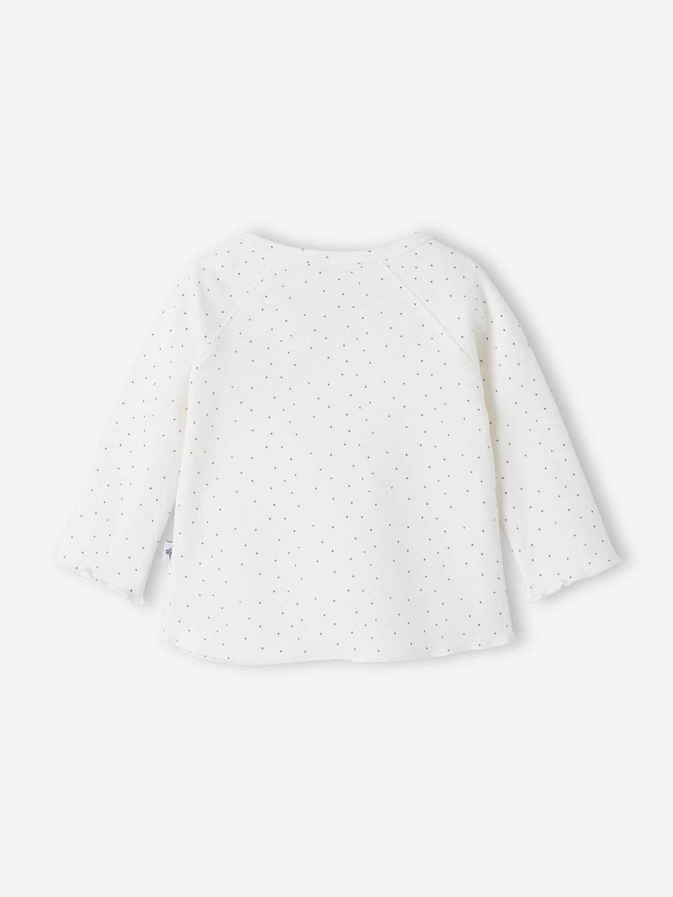 Vertbaudet Baby Wickeljacke, Bio-Baumwolle Oeko-Tex - weiß bedruckt