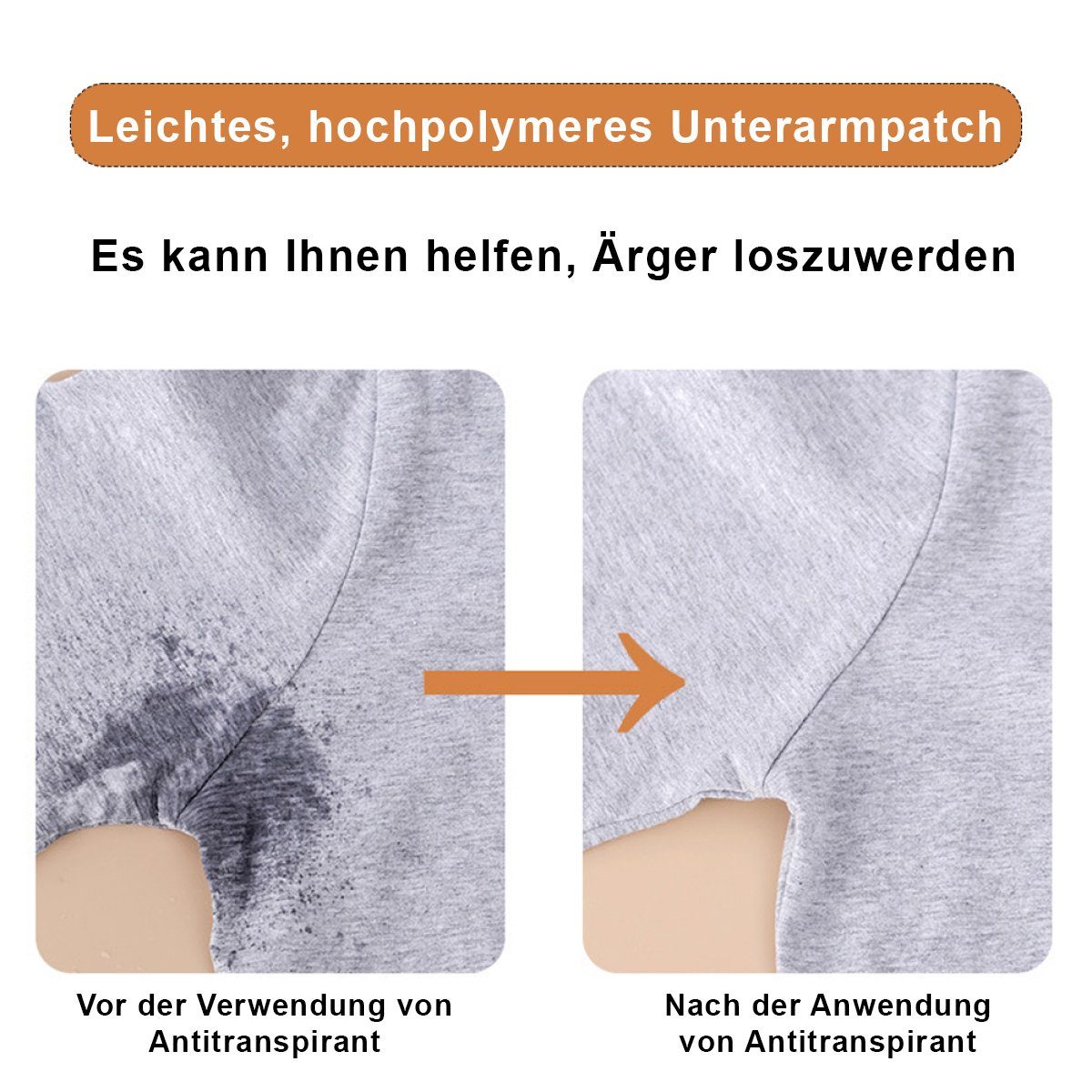 Rwoythk Schweißband Achselpads, Achsel Schweiß Pads, Schutz vor Schweißflecken Deoflecken