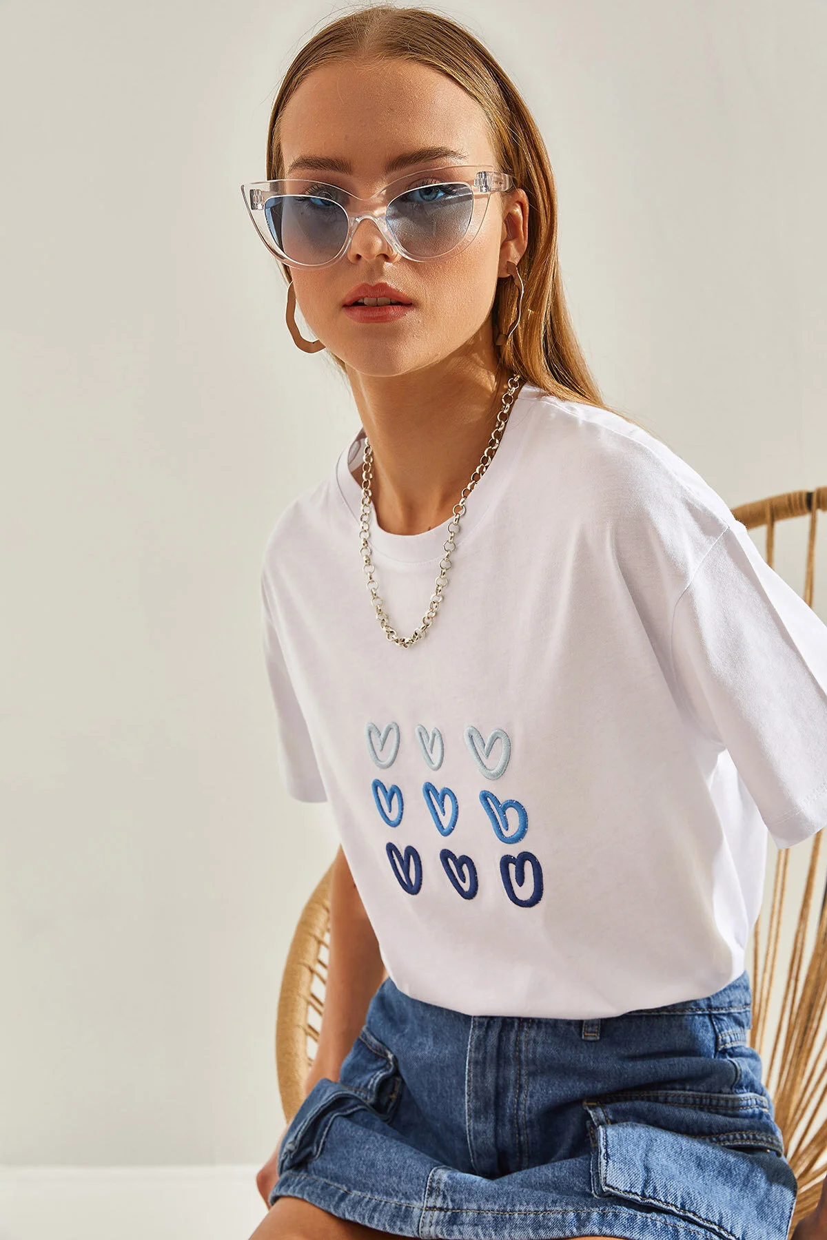 Bianco Lucci  T-Shirt - Weiß - Regular Fit