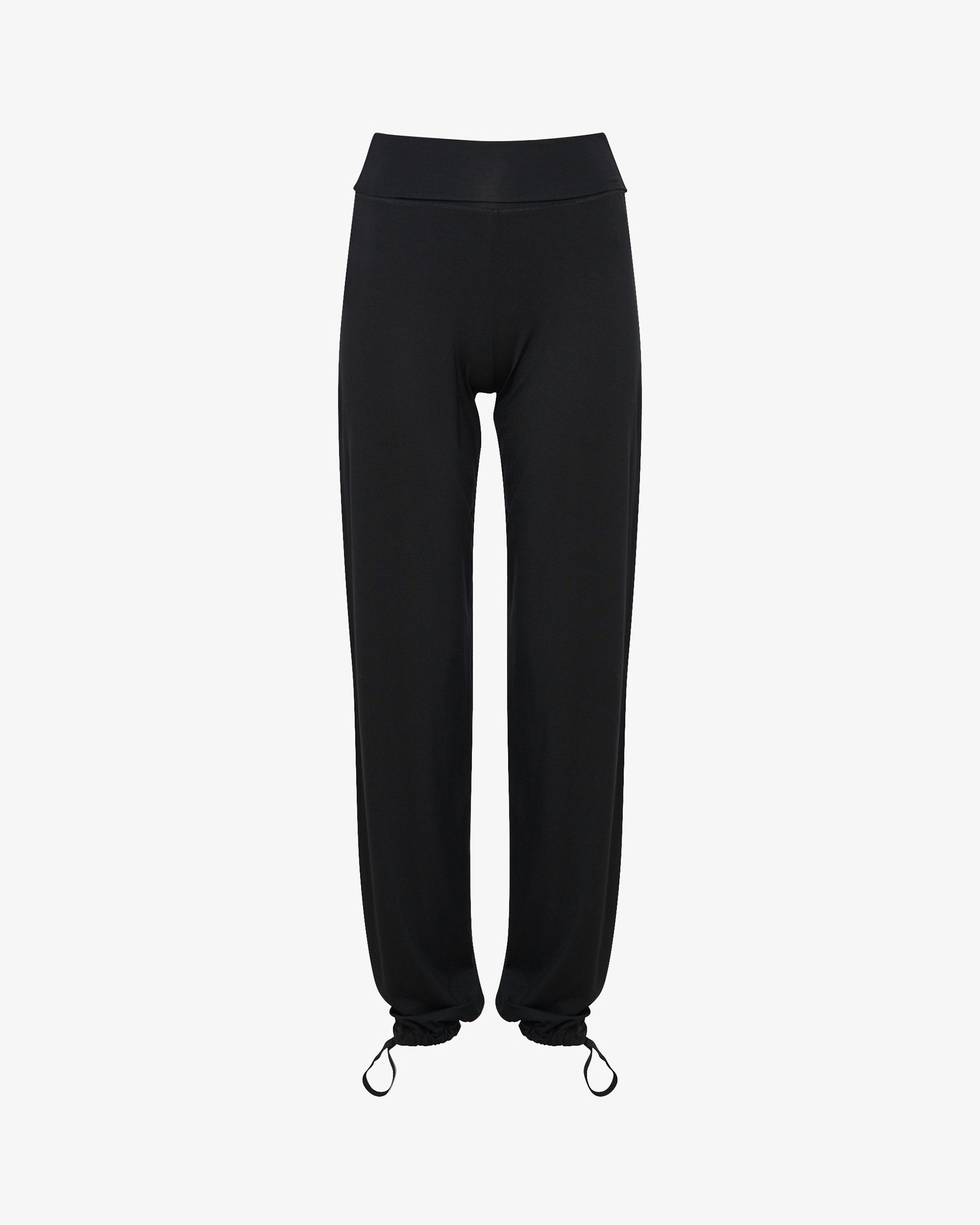 Viscose jazz pants with fold over waistband