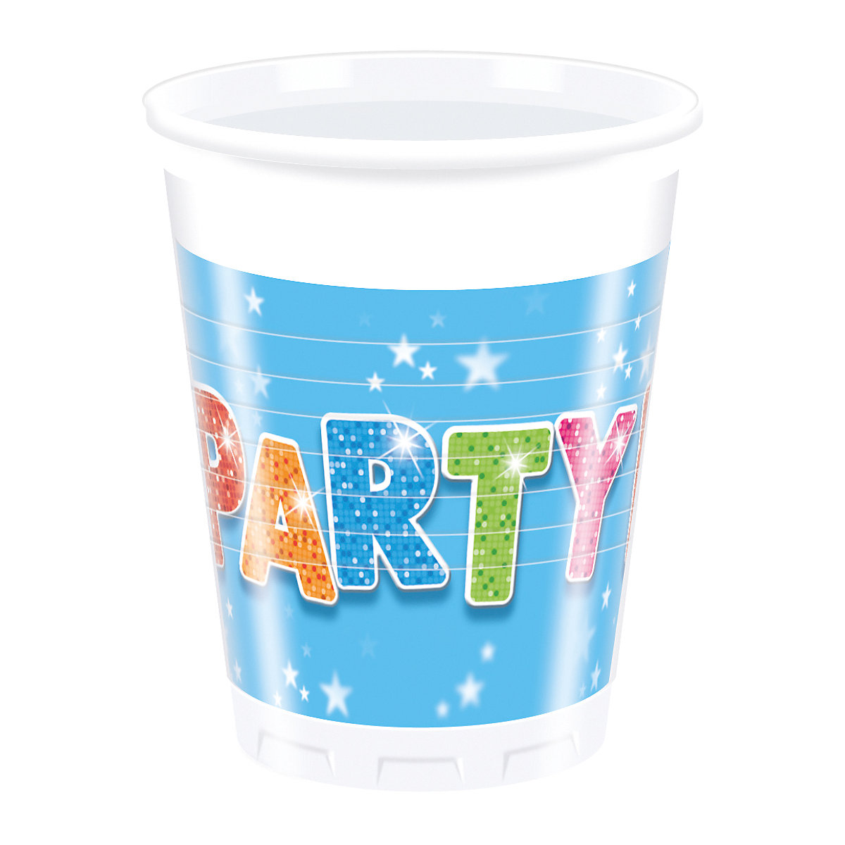 Partybecher/Trinkbecher Fabulous Party, 200 ml, Kunststoff, 8 Stück