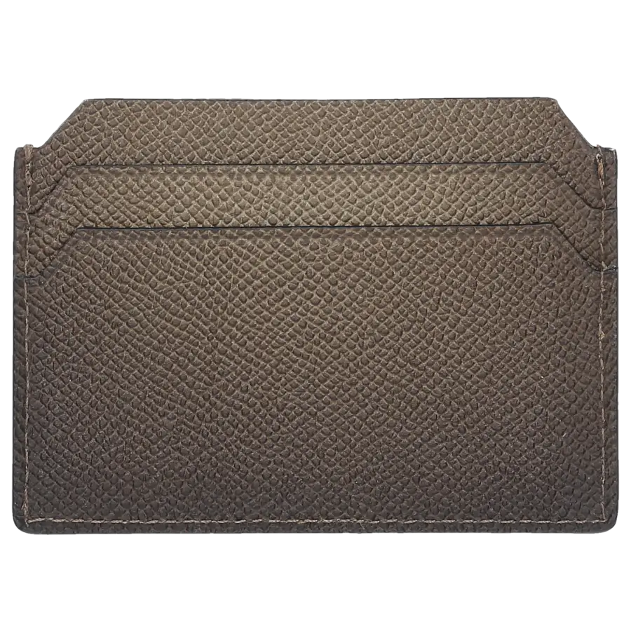 Santoni - Kreditkartenetui 2377 Saffiano - Leder - grün