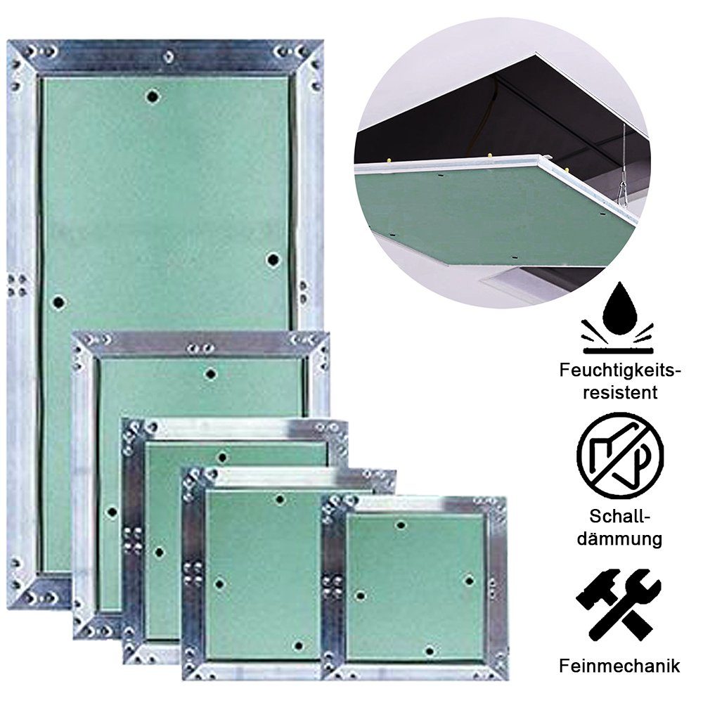 Melko Revisionsklappe Revisionsklappe Revisionstür Wartungsklappe Grün Gipskarton Aluminium (Stück), Feuchtraumgeeignet - Witterungsbeständig