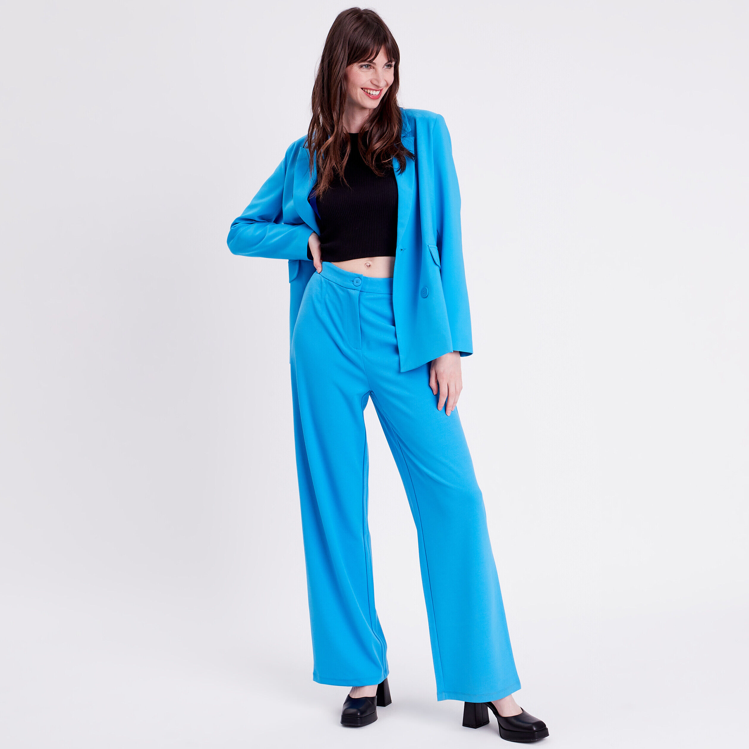 Veste blazer bleu femme | Cache Cache
