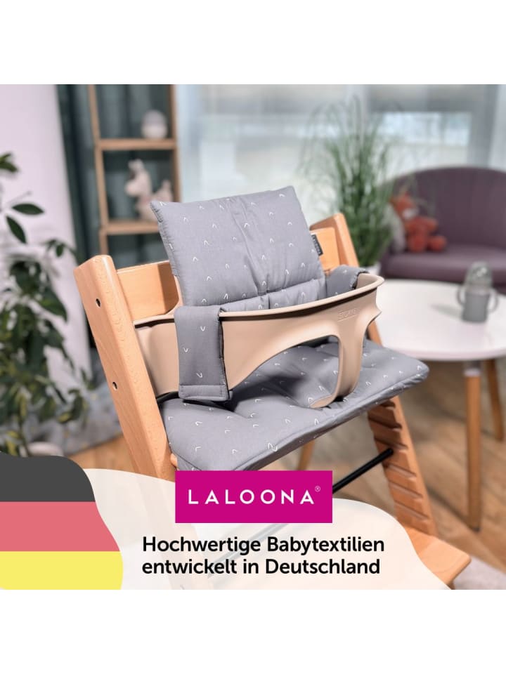 LaLoona Sitzkissen / Hochstuhlauflage für Stokke Tripp Trapp in grau günstig kaufen onesize