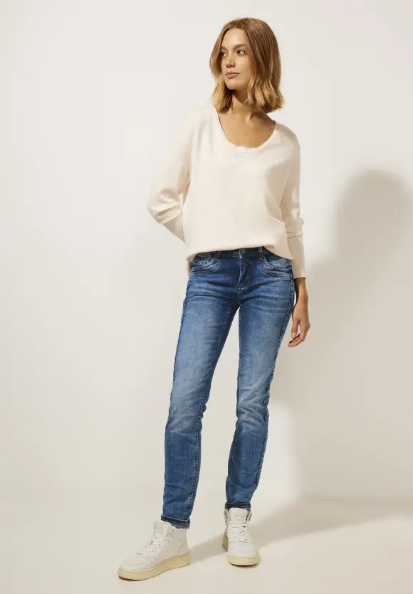 Street One Mittelblaue Casual Fit Jeans