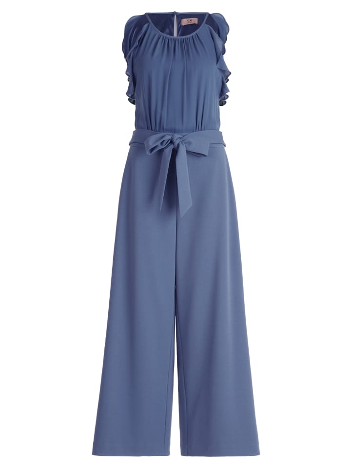 Vera Mont Jumpsuit mit Volant in Blue Stone günstig kaufen