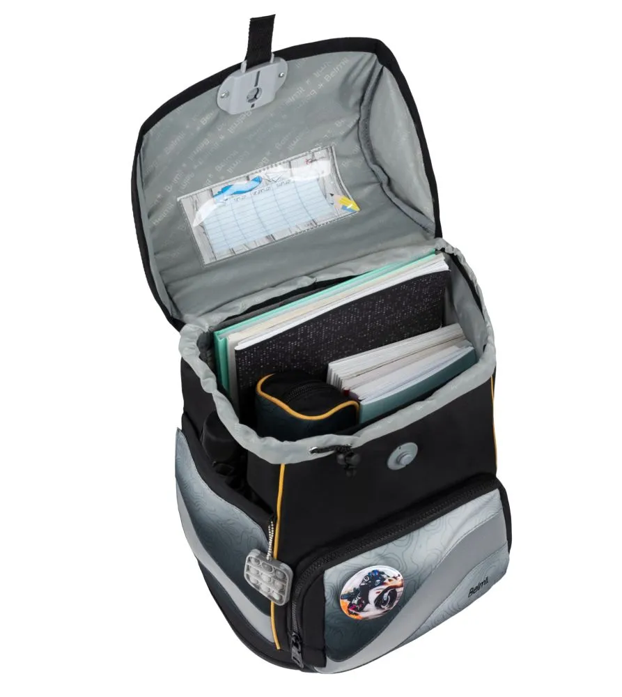 Belmil Premium Smarty Plus Schulra﻿nzen-Set 5-tlg - Black Grey
