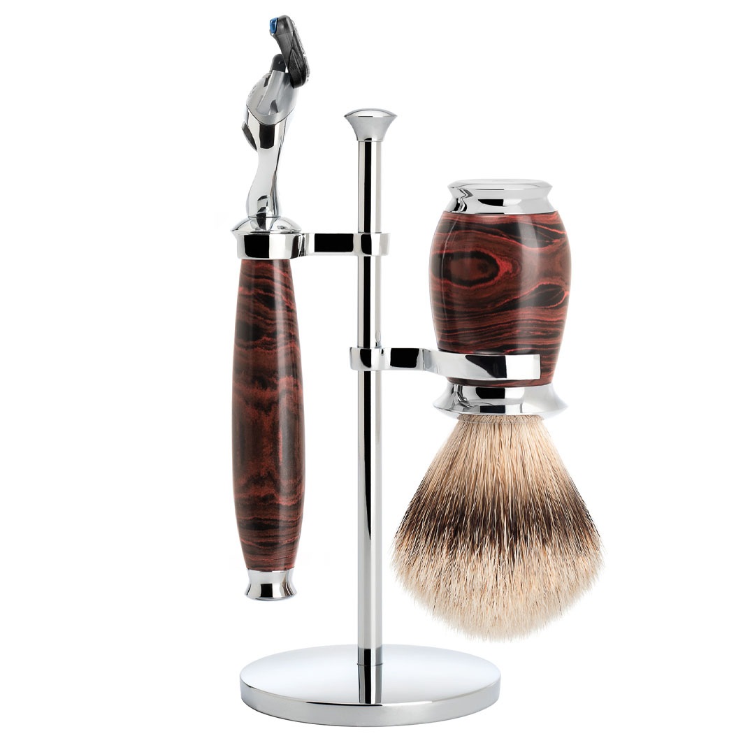 PURIST Rasierset. Silberspitz Dachszupf. mit Gillette® Fusion™