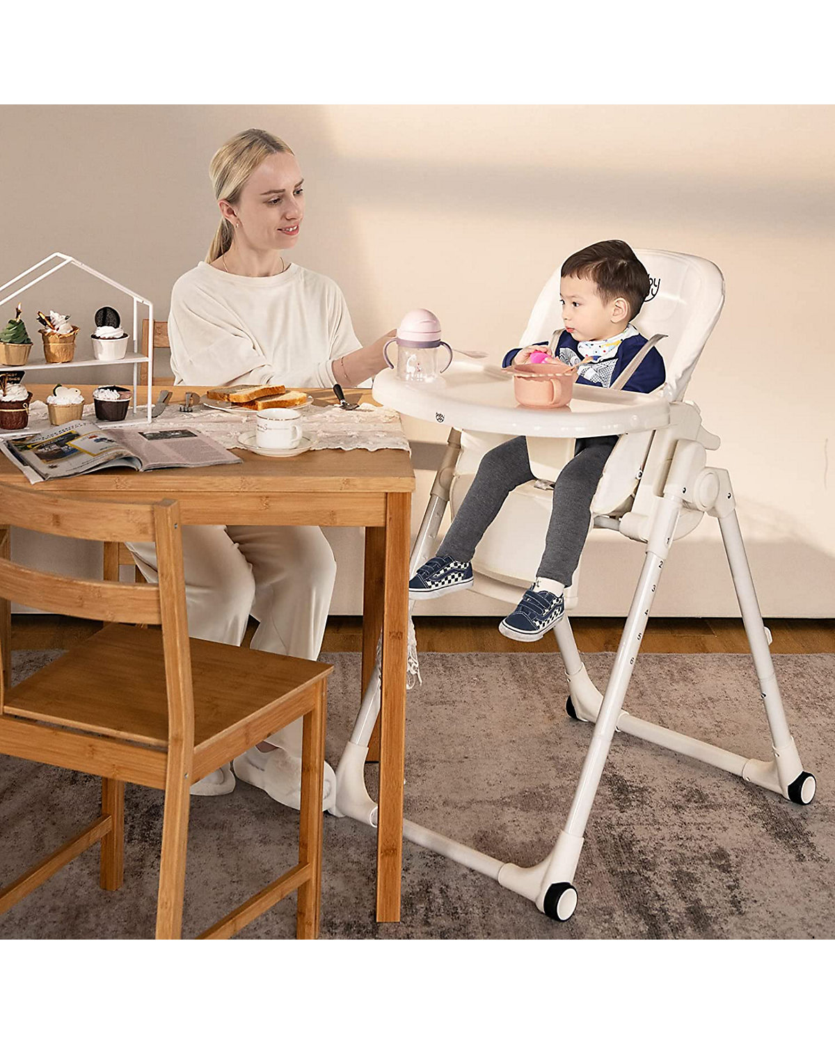 Babyhochstuhl Höhenverstellbar 6-36 Monate