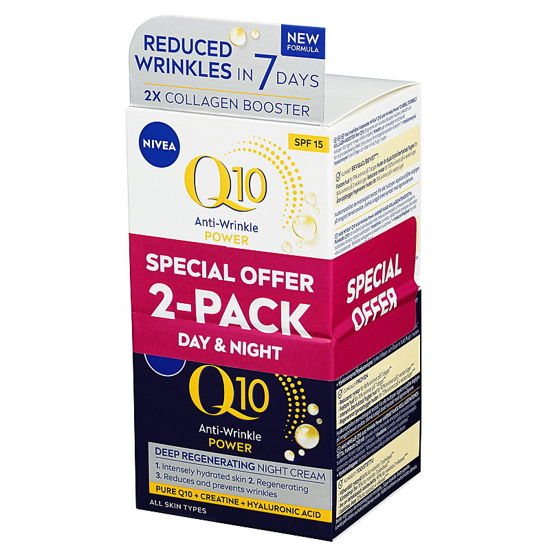 Nivea Nivea ansiktskrem 2-pk Q10 Anti-wrinkle power