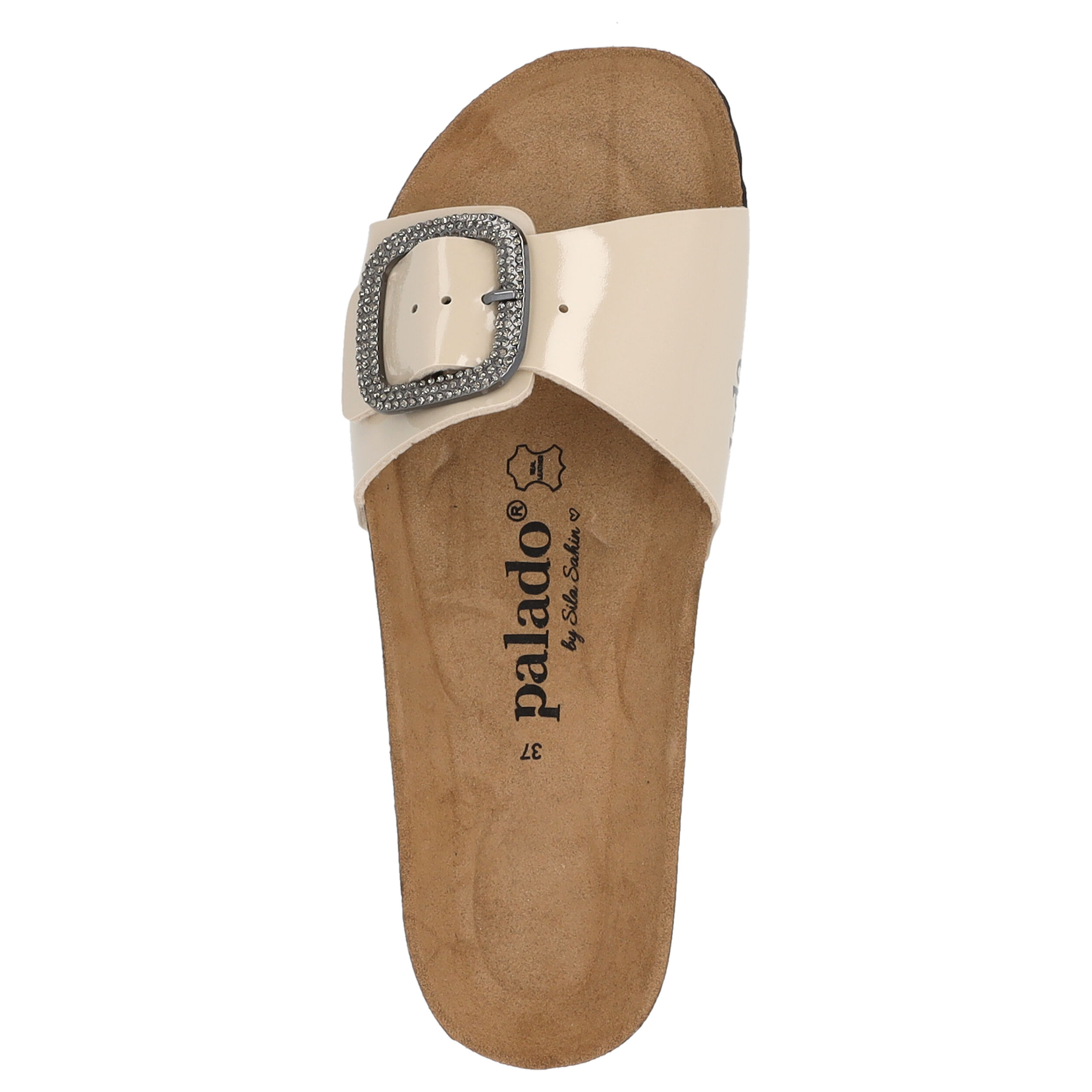 Palado Malta BX by Sila Sahin, Pantoletten, Damen, Beige Lack