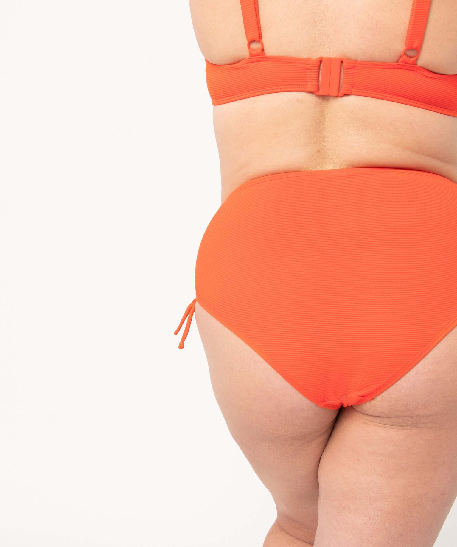 Bas de maillot de bain femme grande taille en matière textu... rouge | GEMO