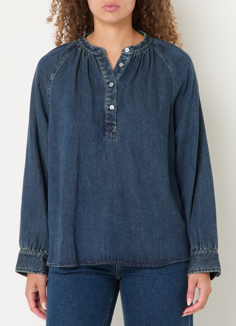 Expresso Lyocell tunic with a round neckline
