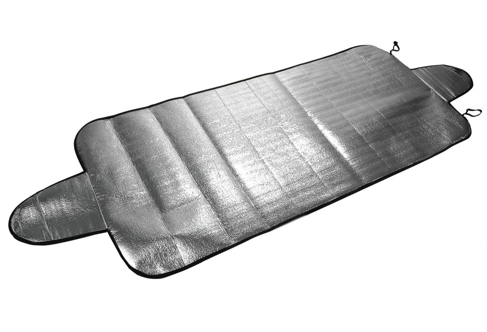 All Ride Frontscheibenabdeckung Auto Frostschutzmatte, (Alu-Beschichtung, Rückseite mit Schaumstoff Beschichtung), PKW Frontscheibenabdeckung Universalgröße