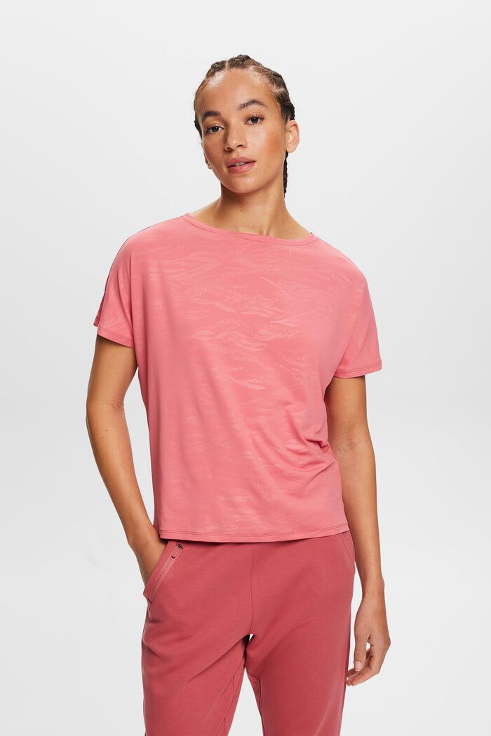 Active T-Shirt mit Prägung, E-DRY
