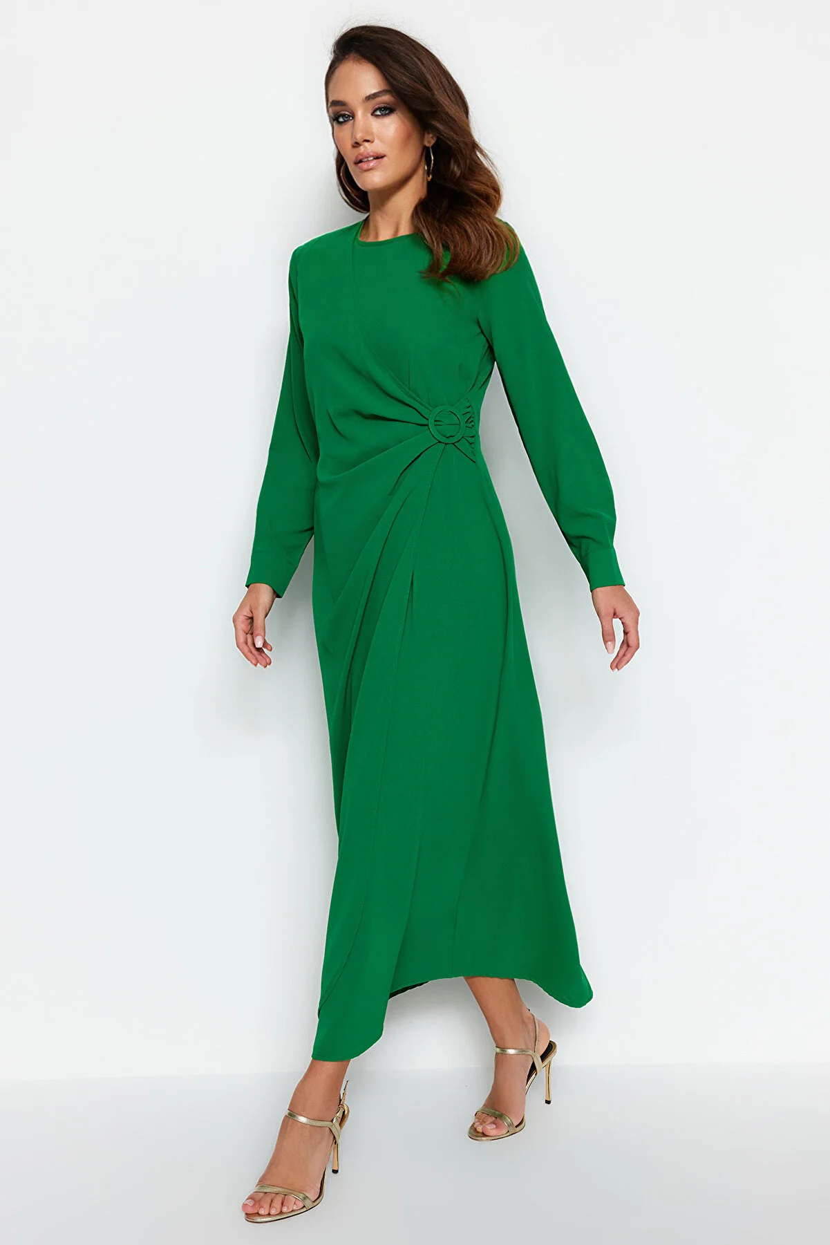 Trendyol Modest  Grünes Accessoire Detaillierte Aerobin Gewebte Kleidung TCTAW24EB00067