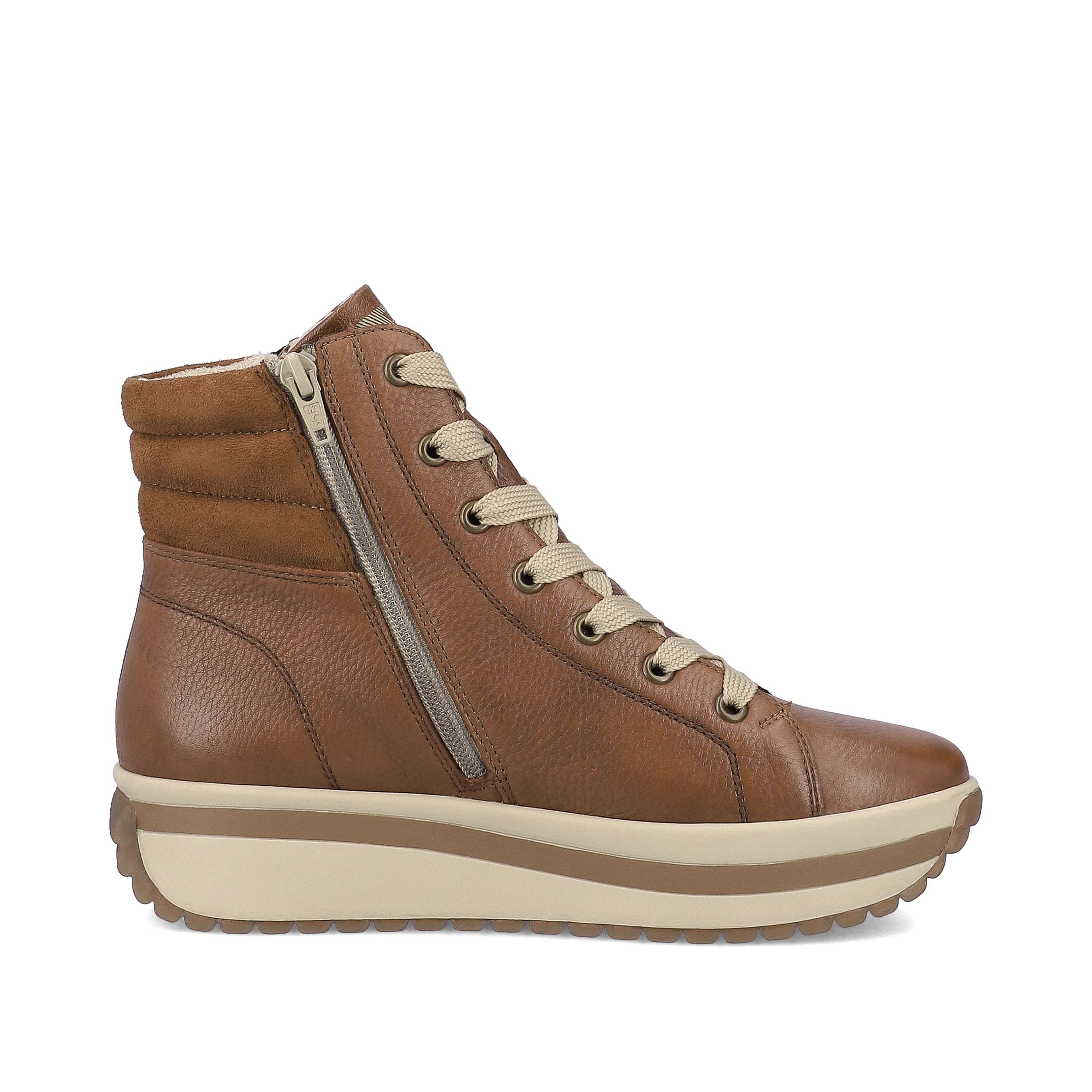 Rieker Damen Sneaker High wood brown