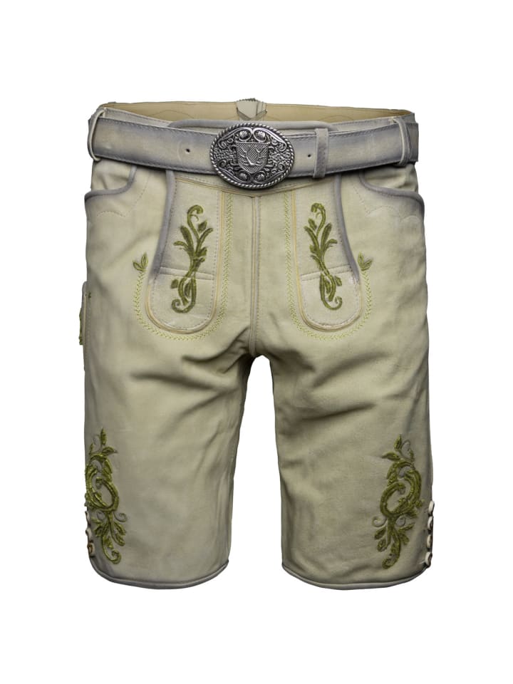 KRÜGER Lederhose Maurus in beige günstig kaufen