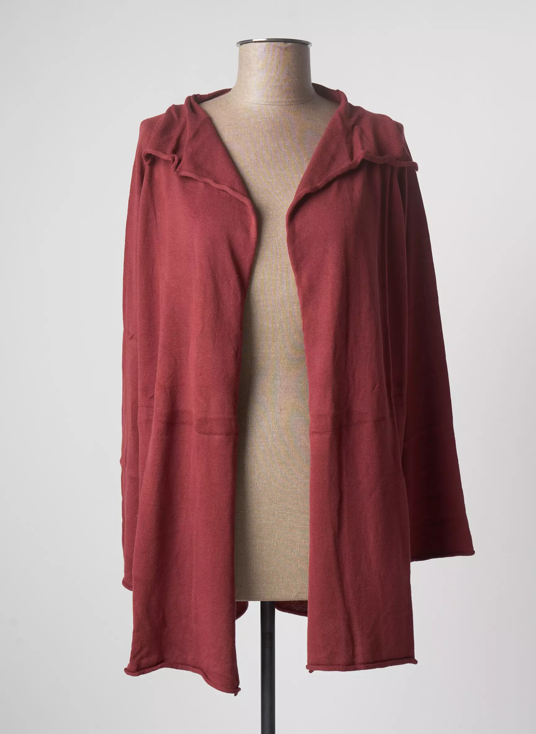Stefan Green Cardigans Femme couleur orange