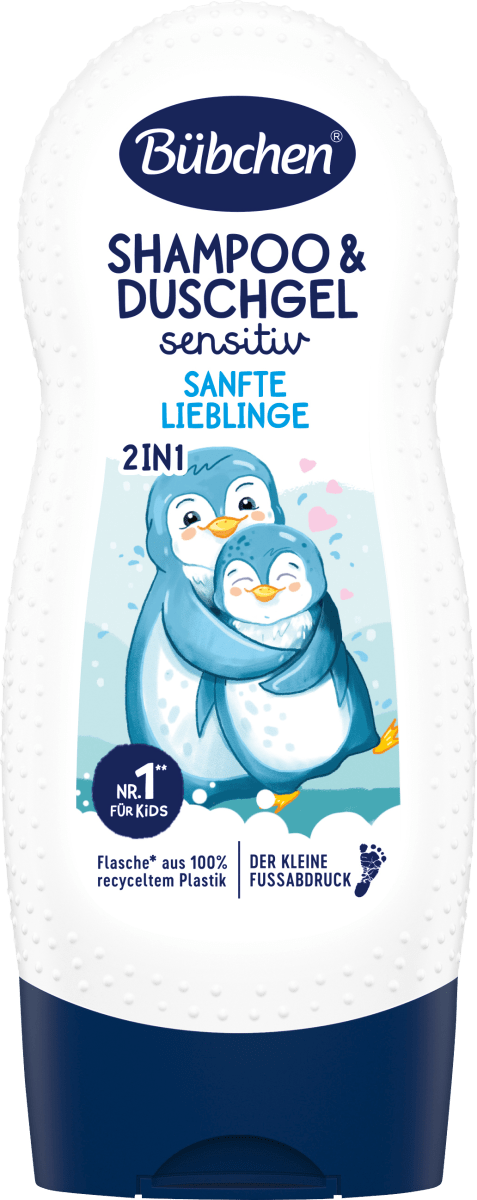 Kinder Shampoo & Duschgel 2in1 Sanfte Lieblinge sensitiv, 230 ml