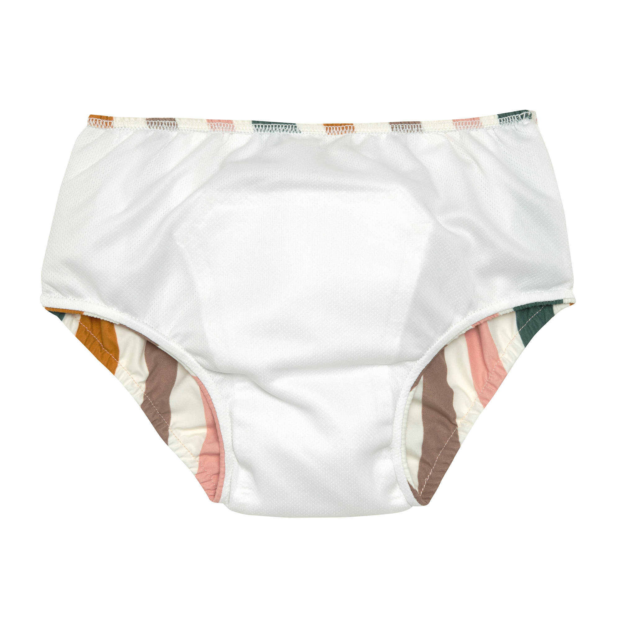 Schwimmwindel Baby - Wellen, Rosa Weiß