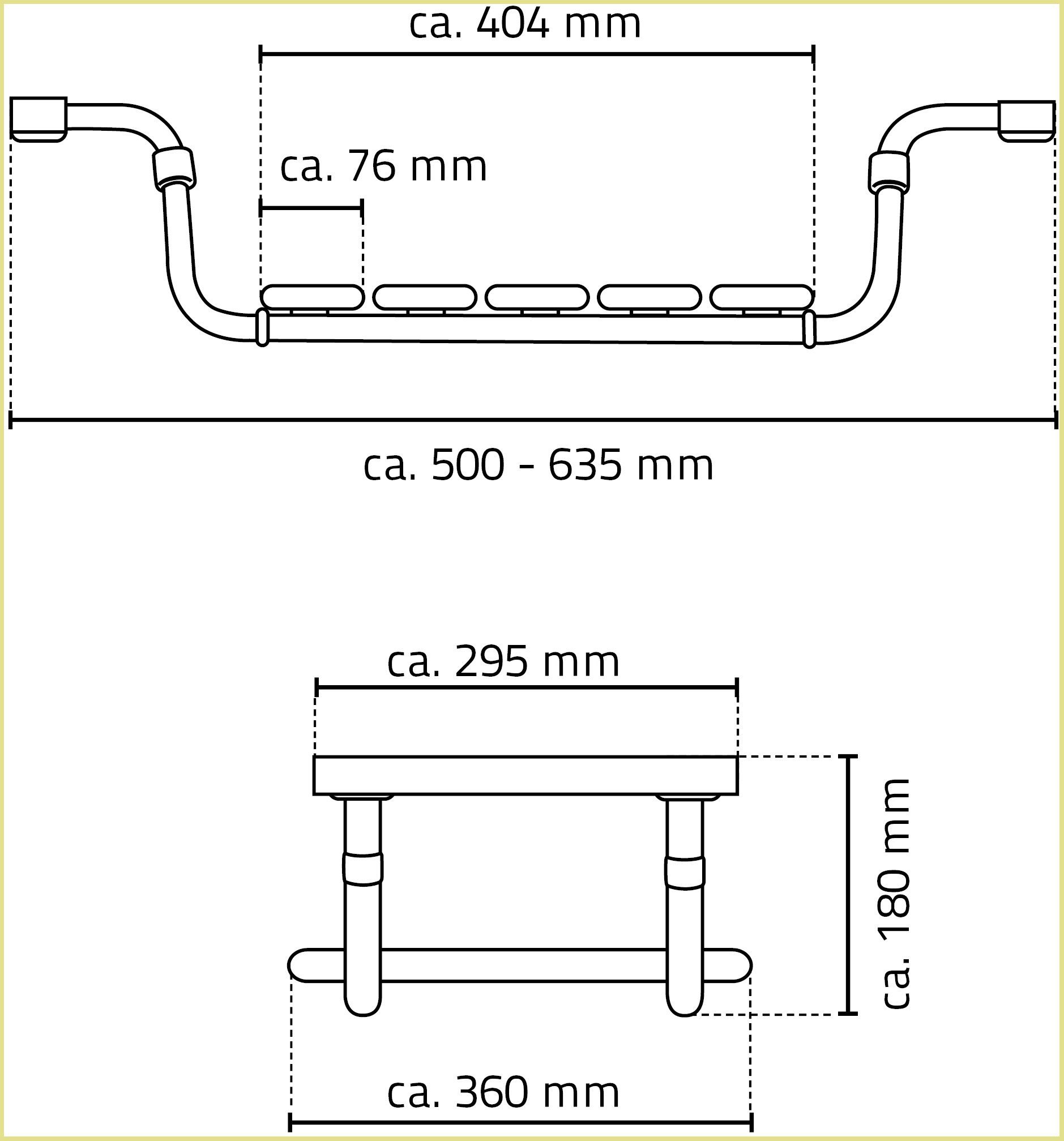 Ridder Badewannensitz Pro, belastbar bis 110 kg