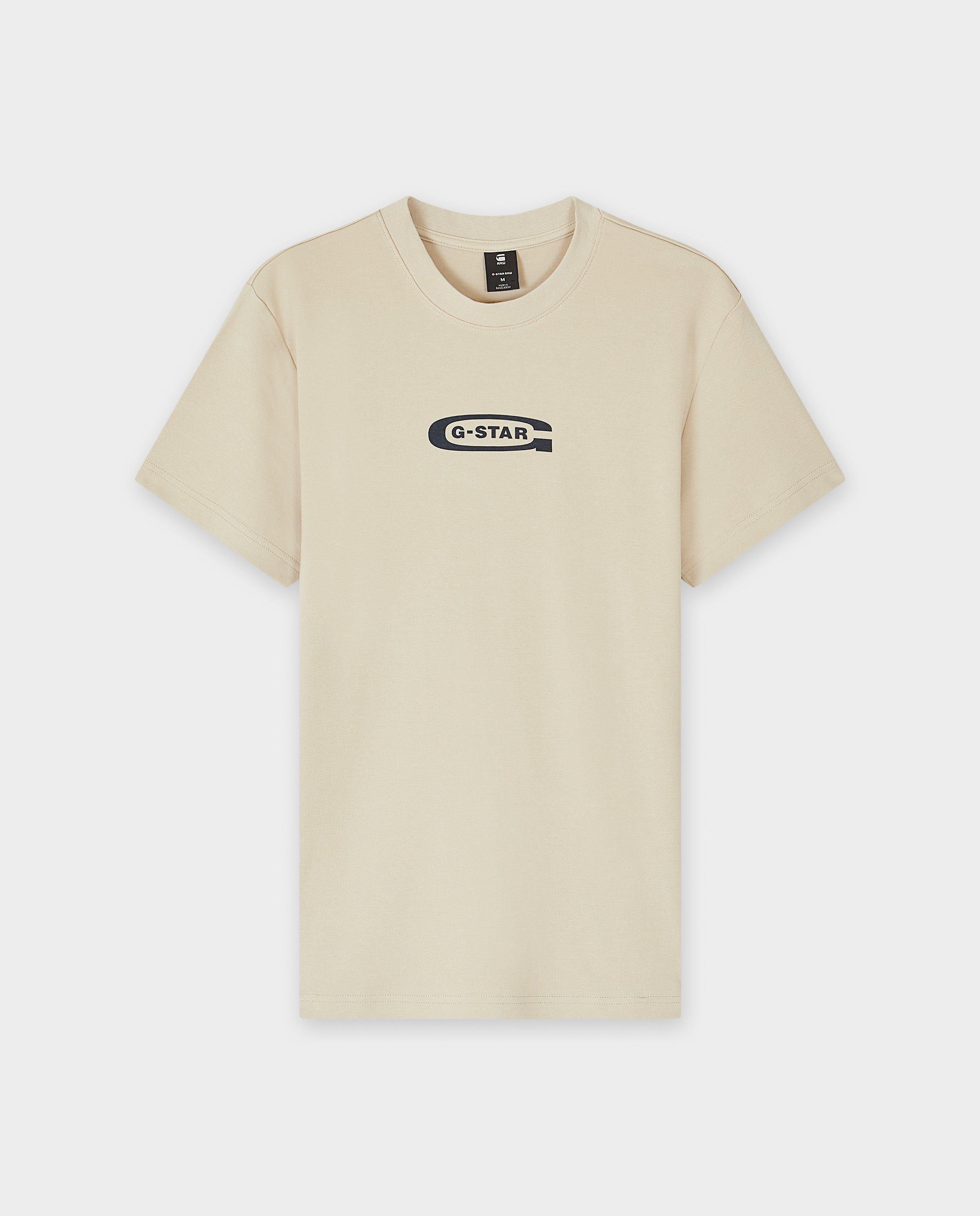 Tricou G-star cu inscripție bej