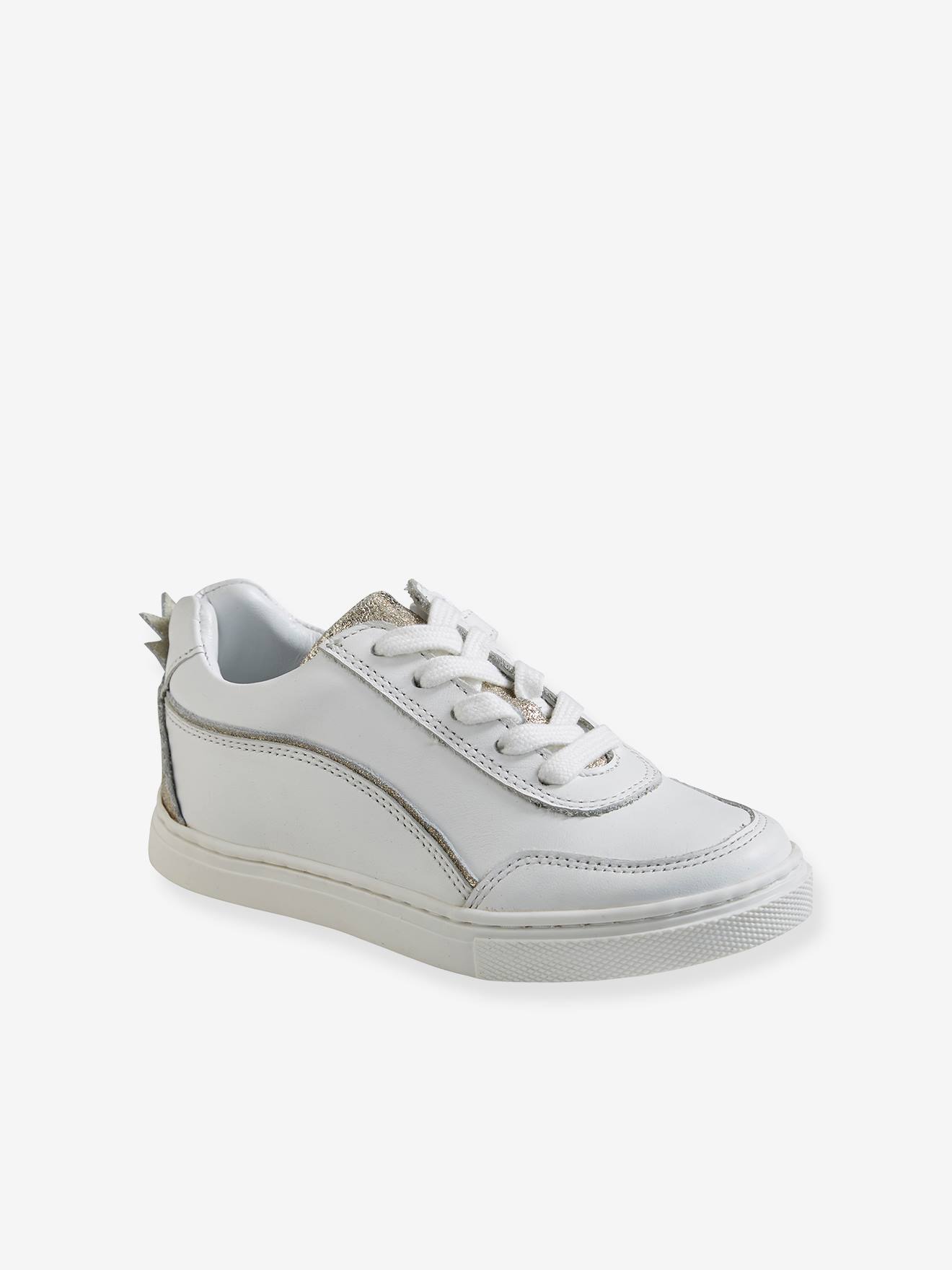 Vertbaudet Mädchen Sneakers, Ananas - weiß