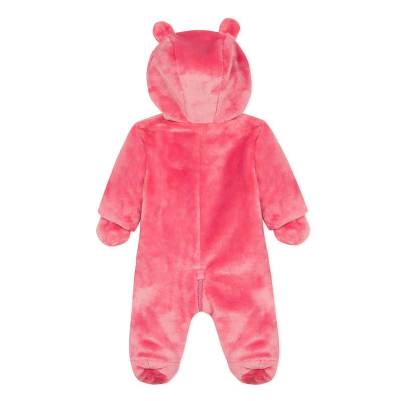 Pilote fausse fourrure rose blush naissance Absorba