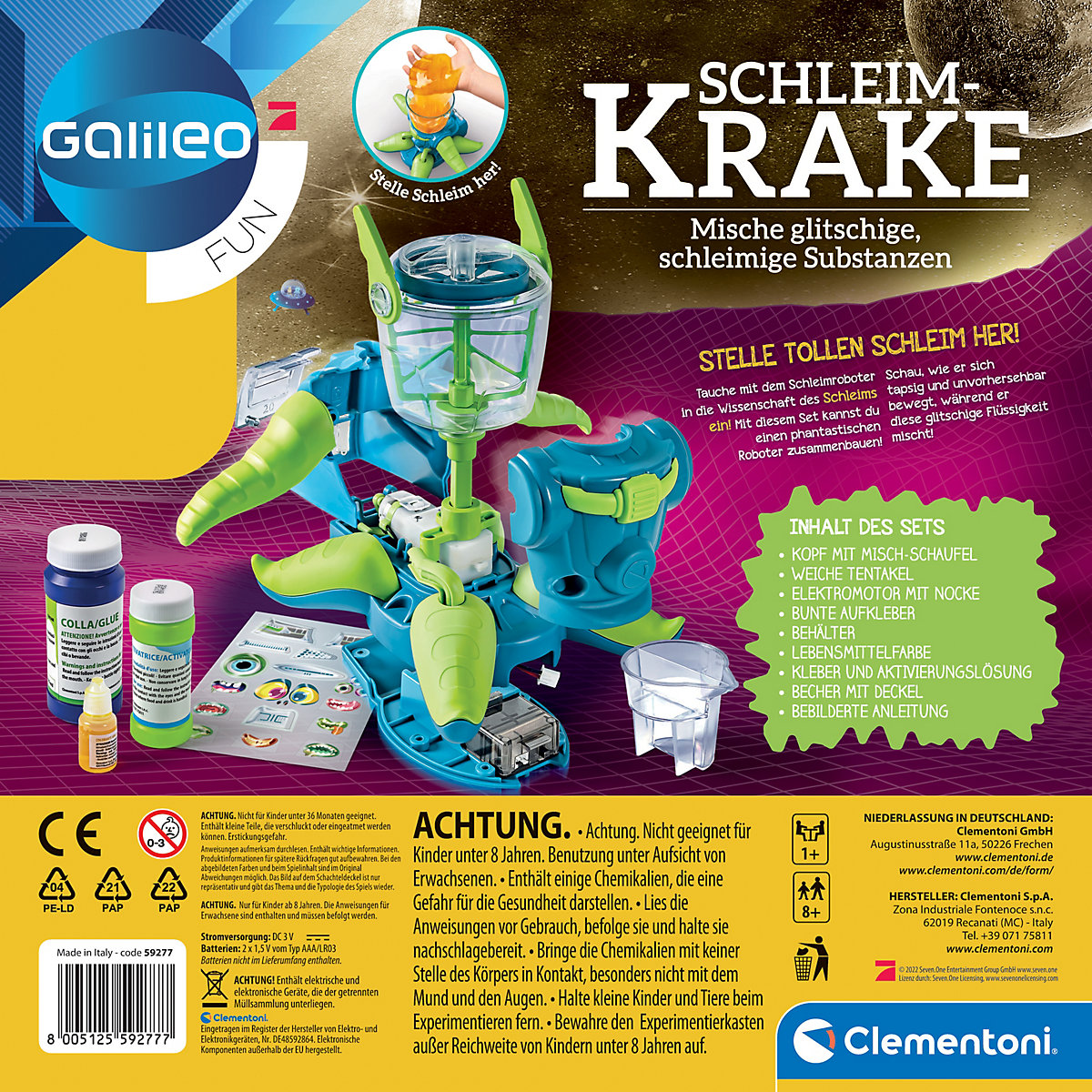 Galileo FUN - Schleim-Krake - Mische glibschige, schleimige Substanzen