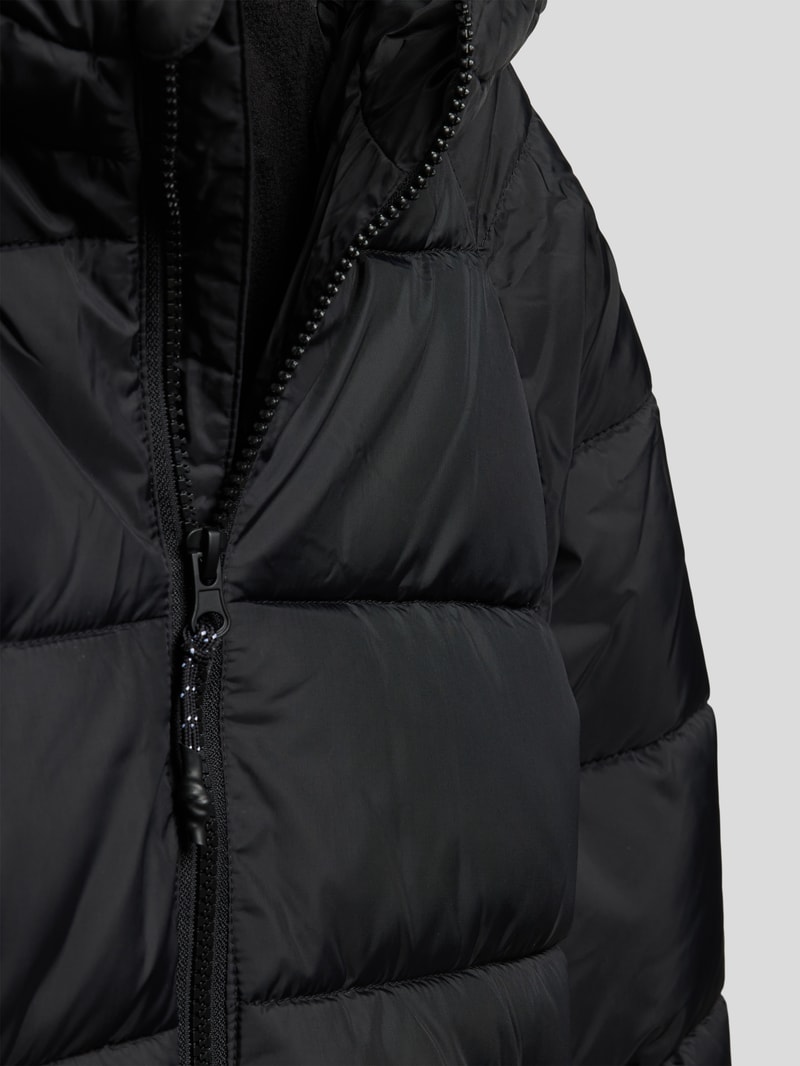 Steppjacke mit Kapuze Modell 'america' in schwarz